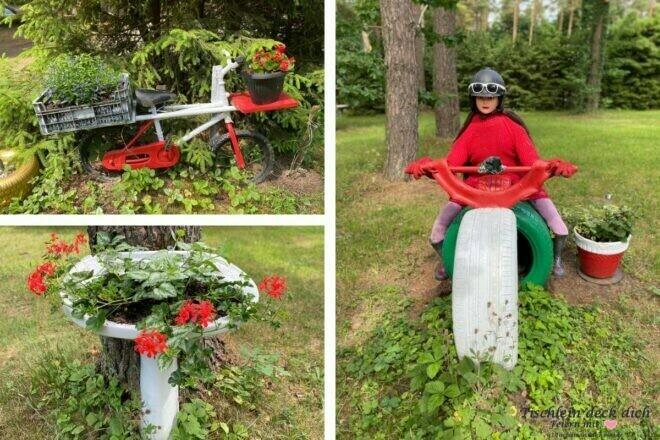 kreative Dekoration in Polen auf dem Campingplatz