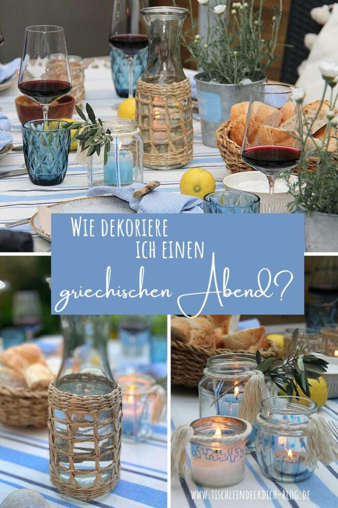 Wie dekoriere ich einen griechischen Abend Pinterest