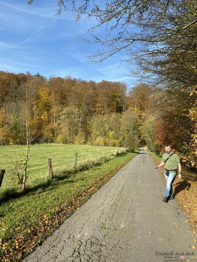 Herbstwanderung Viadukt Wanderweg in Altenbeken