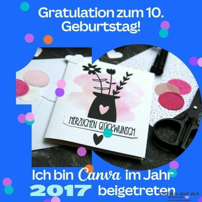 Herzlichen Glückwunsch zum Geburtstag Canva