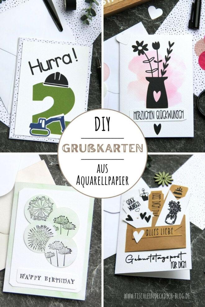 Pinterest Pin für Glückwunschkarten basteln