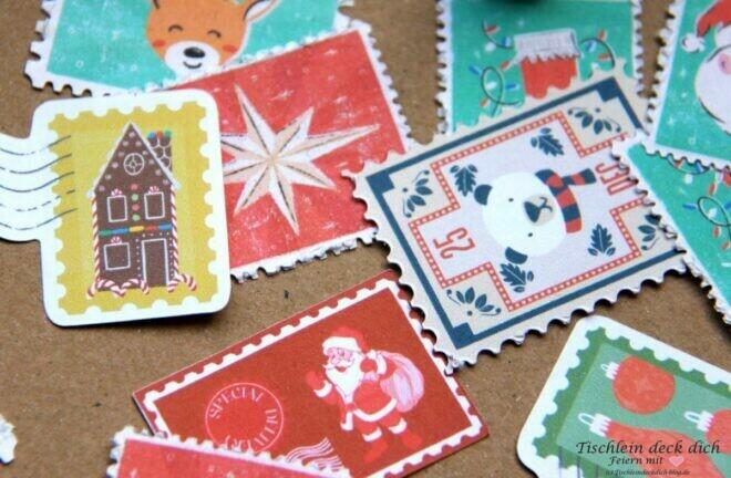 Briefmarken Weihnachtssticker