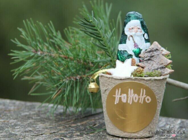 Ho Ho Ho Morgen kommt der Nikolaus DIY Idee zum Verschenken