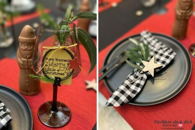 Tischdekoidee für Nikolaus
