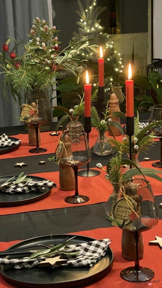 Tischdekoidee für Nikolaus
