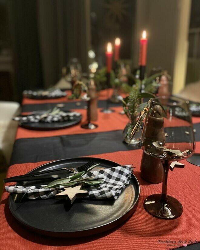 Tischdekoidee für Nikolaus
