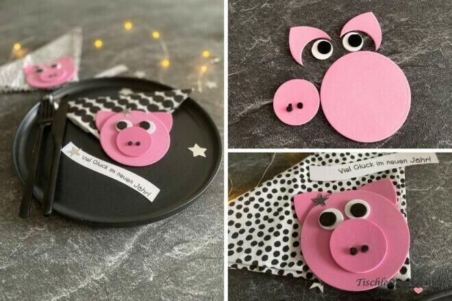 DIY Schweinchen für Silvester