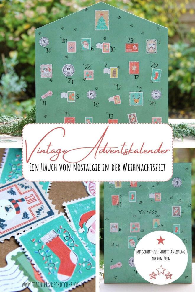 Pinterest PIN für Adventskalender Haus mit Schokolade