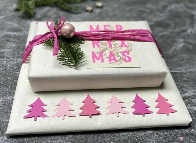 umweltfreundliche Geschenkverpackung für das Weihnachtsfest