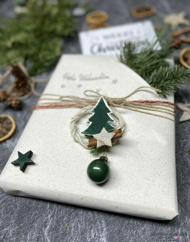 Geschenke verpacken mit Graspapier