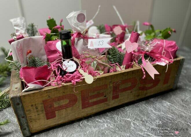Adventskalender Idee in pink