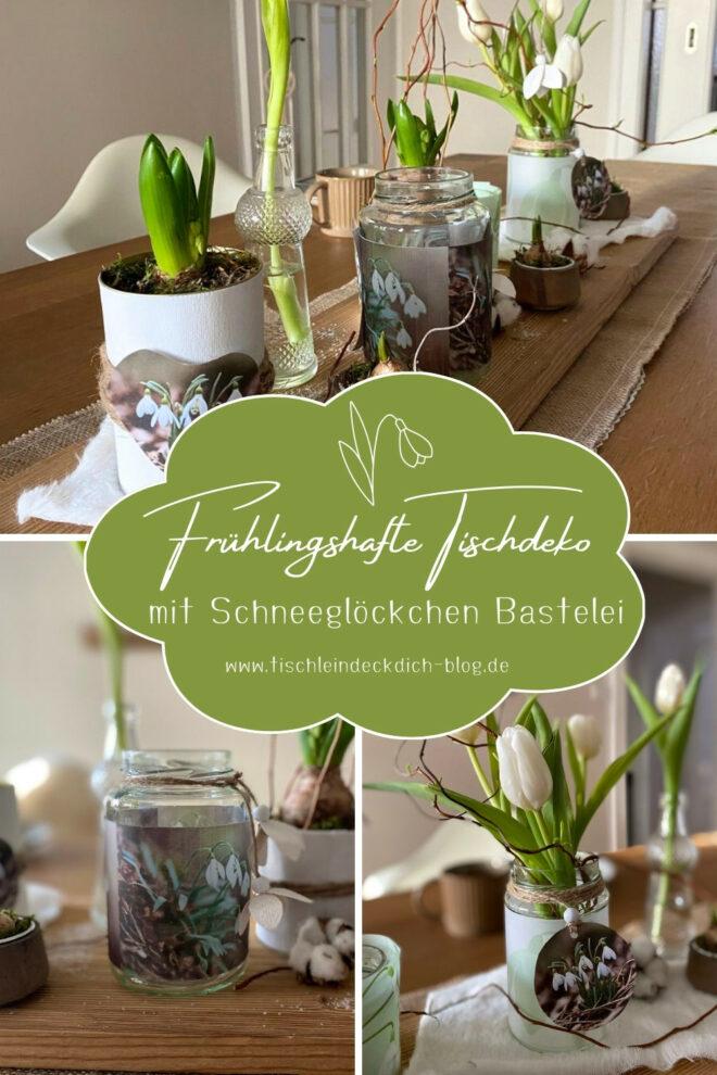 Pinterest Pin Schneeglöckchen basteln