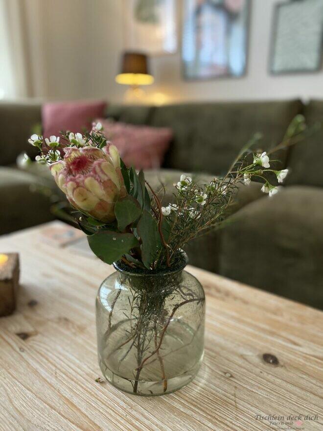 Protea dekorieren im Wohnzimmer