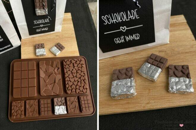 Schokolade gießen mit Raysin 