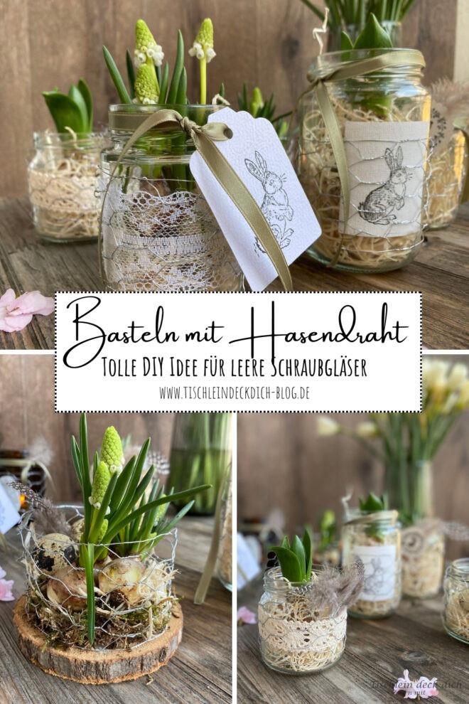 Basteln mit Hasendraht Pinterest
