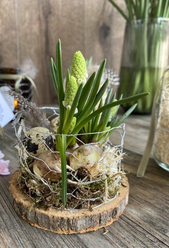 Basteln mit Hasendraht tolle DIY Idee mit leeren Schraubgläsern