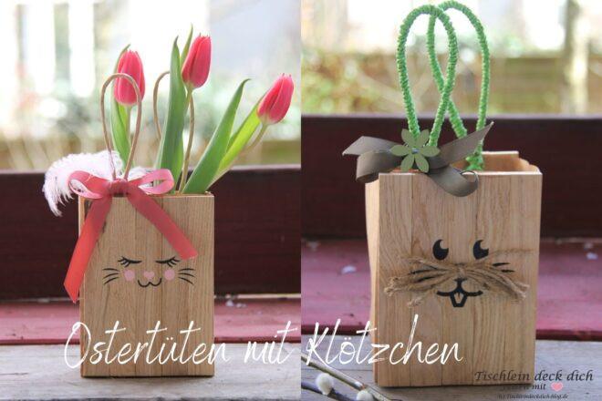 Ostertüten mit Klötzchen