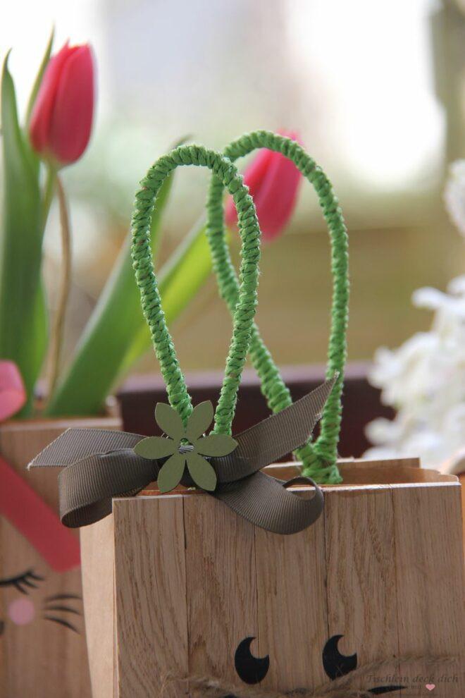 DIY Osterhasentüten aus Klötzchen
