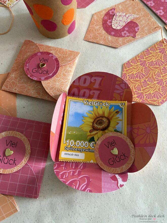 Rubbellos als Gastgeschenk Idee