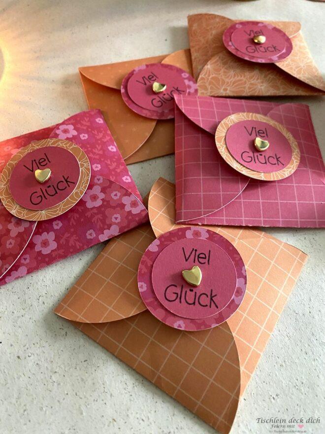 Gastgeschenke für den runden Geburtstag, Rubbellose im Miniumschlag