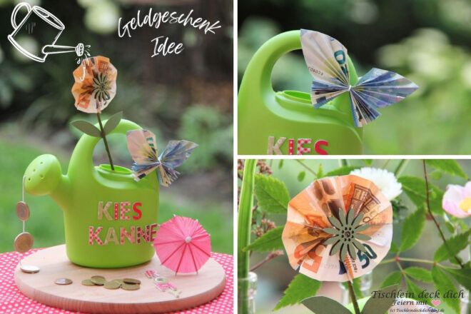 Geldgeschenk -Idee-mit-Giesskanne