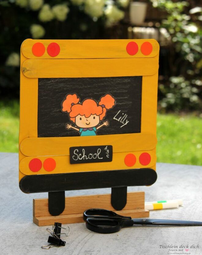 Schoolbus DIY zur Einschulung