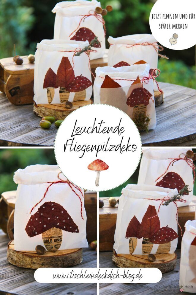 Pinterest Pin für leuchtende Herbstdeko