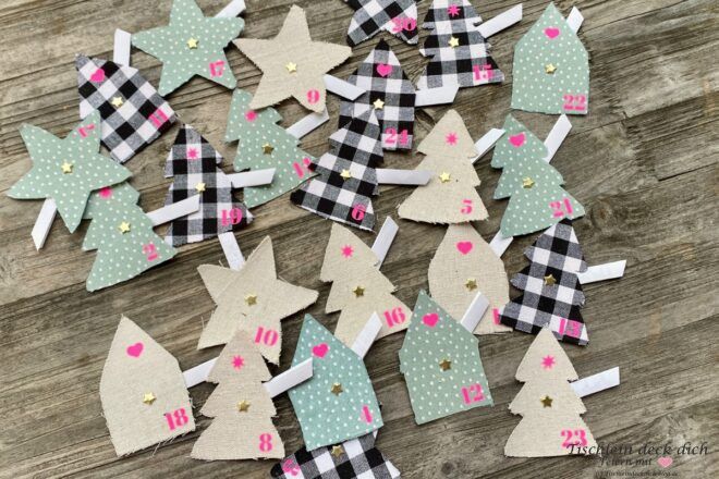 Adventskalender aus Milchtüten