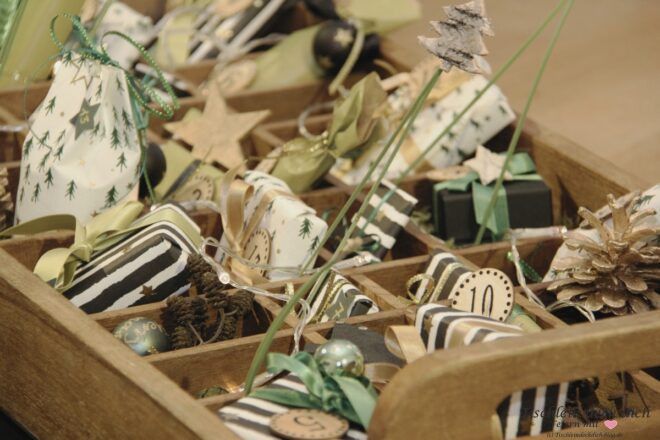 Adventskalender im Setzkasten