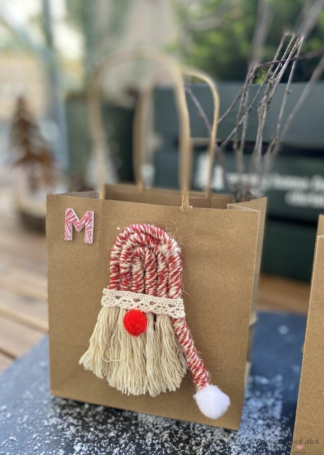 Weihnachtsmann DIY mit Kordel