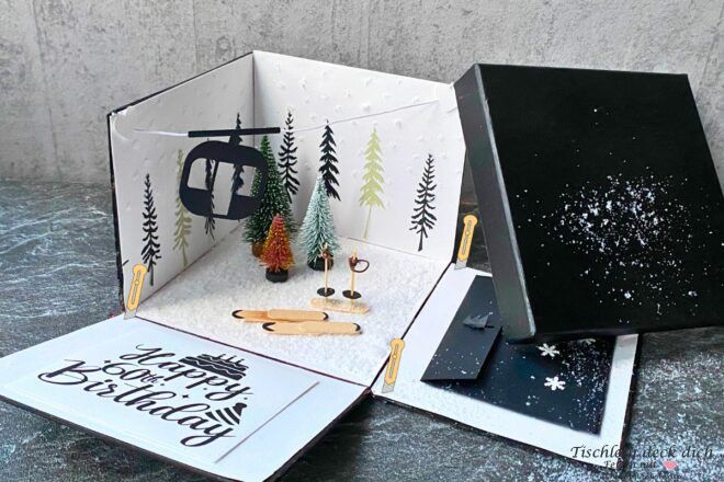 Anleitung für Skifahrer Explosionsbox