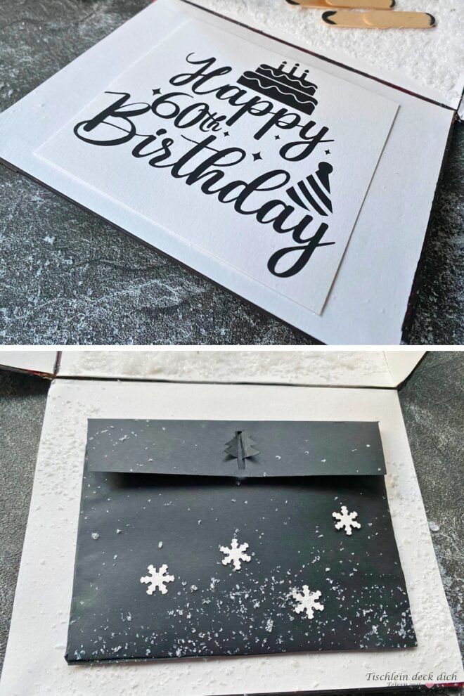 Geldgeschenk zum 60. Geburtstag basteln