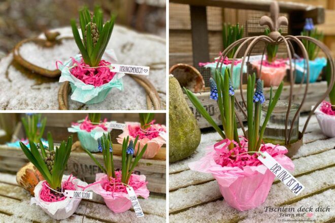 Frühlingshaftes DIY mit Butterbrottüten