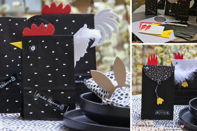 Ostertüten basteln mit Moosgummi