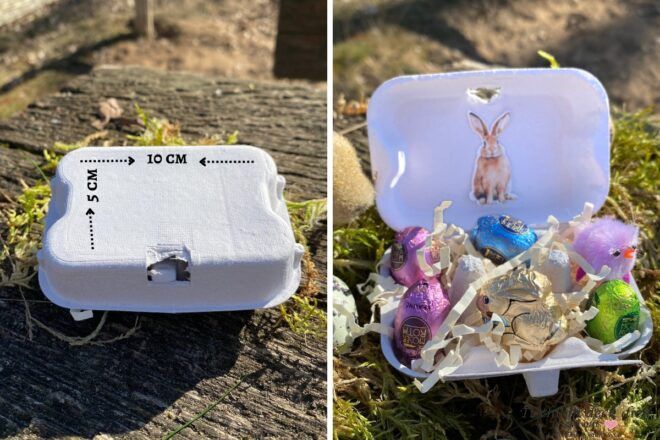 Mini-Eierkartons zum Basteln für Ostern