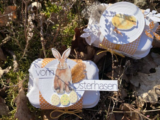 DIY Geschenkidee für Ostern mit kleinen Eierkartons