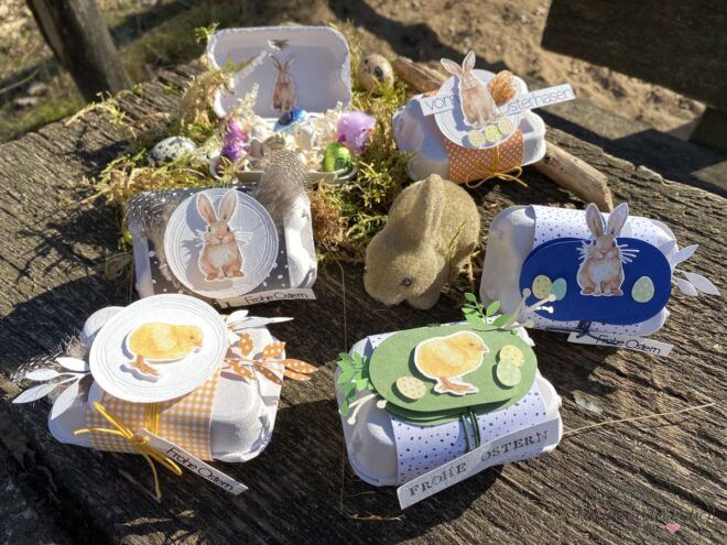 Sueße Osterueberraschung im Mini-Eierkarton, ein Oster DIY