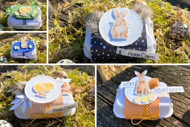 Ostergeschenk in Mini-Eierschachtel