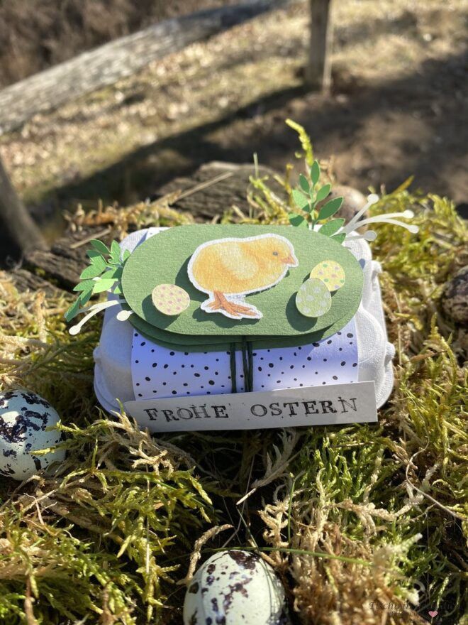 Süße Osterüberraschung im Mini-Eierkarton, eine Geschenkidee