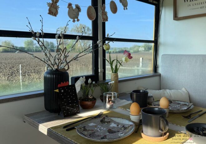 Osterfrühstück im Wohnmobil