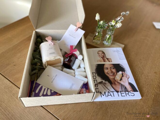 Gastgeberinnen Geschenk im Geschenkkarton