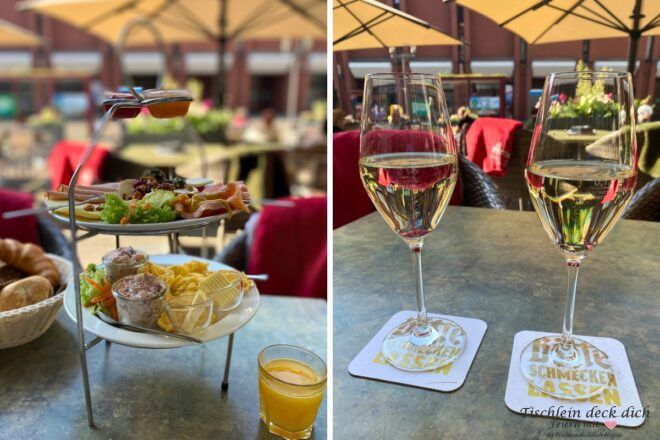 Geburtstag im Mai, Frühstück auf der Etagere und Prosecco