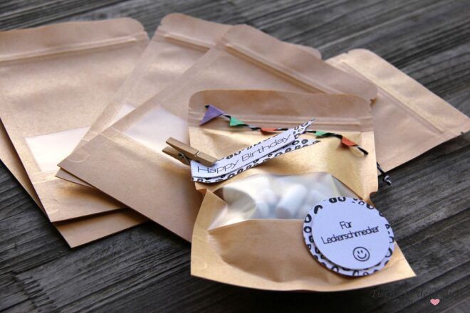 verschließbare Papiertüten mit Sichtfenster