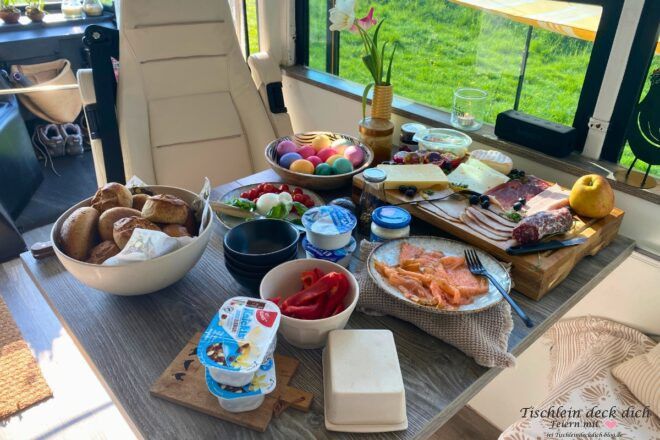 Osterfrühstück im Wohnmobil