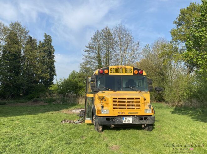 Wohnmobilsgtellplatz in Havixbeck für unseren Skoolie
