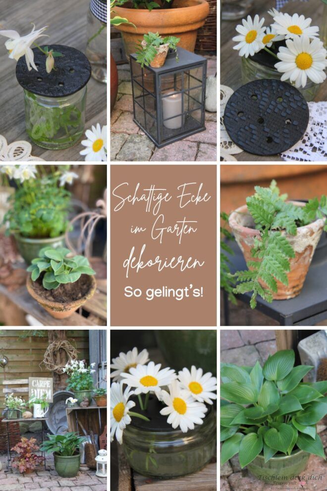 Schattige Ecke im Garten dekorieren Pinterest