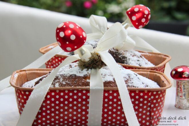 Mamorkuchen in Mini Backform aus Papier