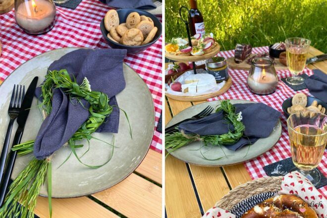 Brotzeit genießen im Campingurlaub in Bayern