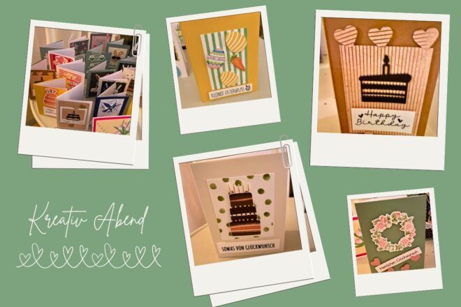 Kreativer DIY Abend mit handgemachten Grußkarten