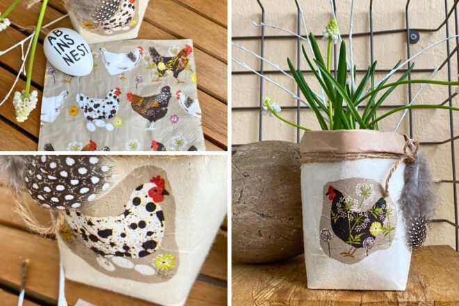 Oster DIY mit Tetra Pak und Serviettentechnik